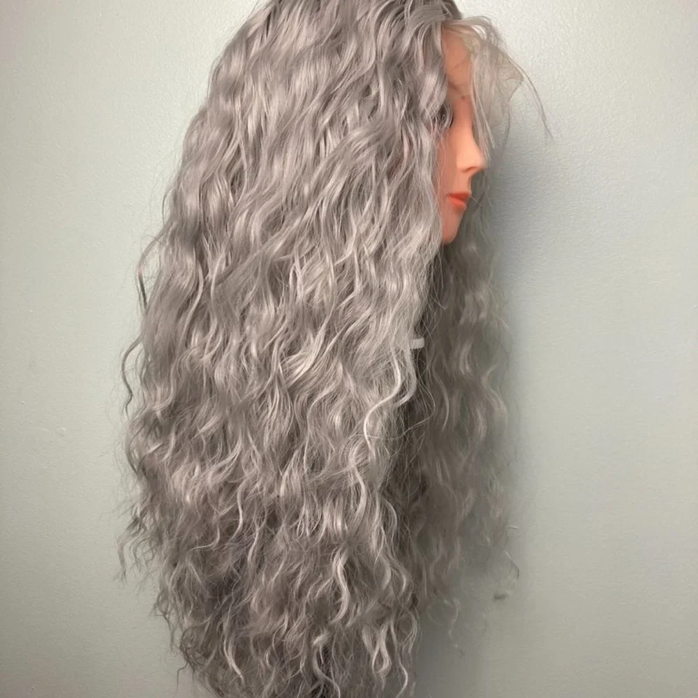 Gray Wig Grey Lace Front Wig